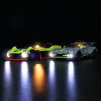 LEGO Vackyrie Amr pro and Aston Martin Vantage GT3 Advance lighting kit #76910